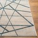 Surya Impulse Cream/Deep Teal 4'x6' Area Rug-5