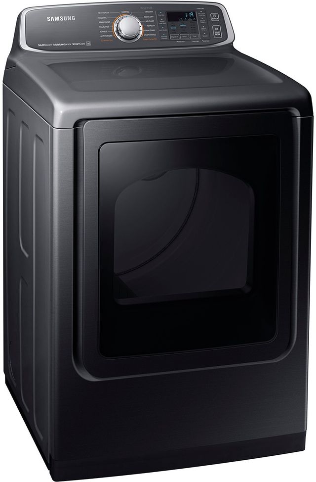 Samsung 7.4 Cu. Ft. Fingerprint Resistant Black Stainless Steel Front Load Gas Dryer-2