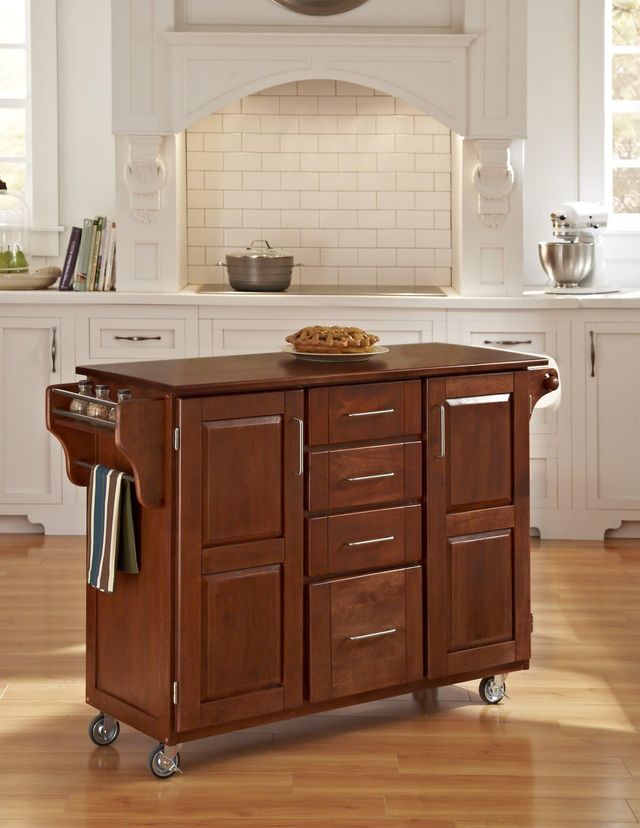 homestyles® Create-a-Cart Brown Kitchen Cart-1