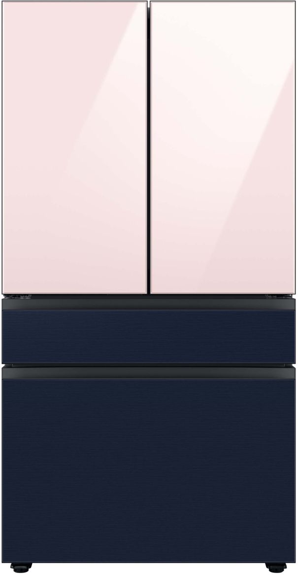 Samsung Bespoke 36" Navy Steel French Door Refrigerator Bottom Panel-2