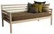 Kodiak Furniture Boho Linen Stone/White Twin Daybed with Mattress-0