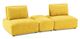Furniture of America® Stavanger Yellow 2-Seater with Rectangle Ottoman-0