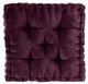 Olliix by Intelligent Design Azza Plum 20" x 20" Poly Chenille Square Floor Pillow Cushion-0