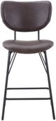 Jofran Inc. Owen Dark Brown Upholstered Counter Stool-2