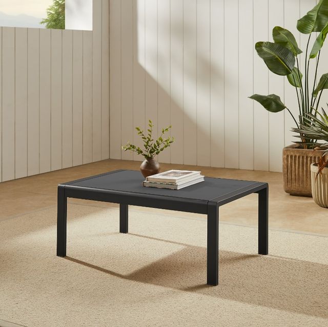 Linon Key Powder Black Outdoor Coffee Table-1