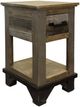 International Furniture Direct Loft Brown Grayish Brown Chair Side Table-0
