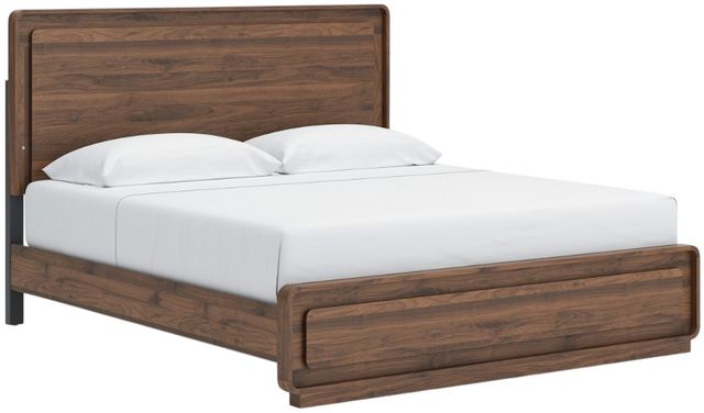 Signature Design by Ashley® Hollinaze Walnut Brown King Panel Bed-1