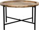 Porter International Designs Camden Natural Reversible Top Coffee Table with Black Metal Base -1