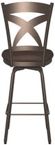 Amisco Marcus Bark/Falcon Swivel Counter Stool-3