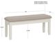 Powell® Jane Gray/Vanilla White Dining Bench-2