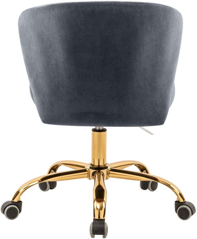 Meridian Furniture Finley Grey Velvet Office Chair-1