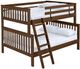 Crate Designs™ Furniture Brindle Full XL/Queen Tall Mission Bunk Bed-0