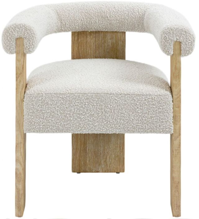 Meridian Furniture Barrel Cream/Natural Dining Chair-1