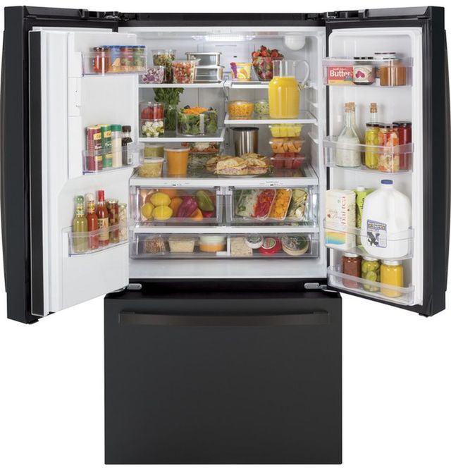 GE® 36" 25.6 Cu. Ft. Black Slate French Door Refrigerator-4