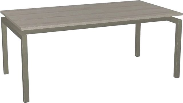 Amisco Customizable Zoom Extendable Table with 1.63" Thermo Fused Laminate Top and 2 Leaves-0