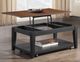 Steve Silver Co. Joplin Walnut Lift Top Coffee Table with Ebony Base-1