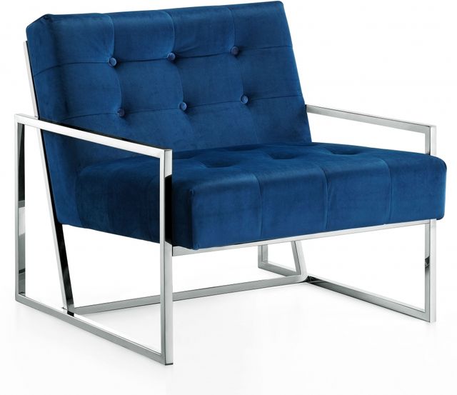 Meridian Furniture Alexis Navy Velvet Chair-0