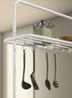 Coaster® Hollis Brown/White Counter Height Table with Pot Rack-3