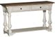 Liberty Furniture Morgan Creek Tobacco Sofa Table with Antique White Base-1