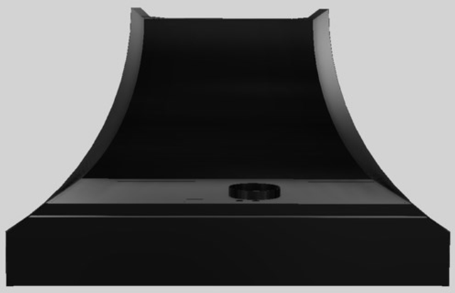 Vent-A-Hood® Designer Series 48" Black Wall Mounted Range Hood-2