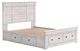 Signature Design by Ashley® Makidern Whitewash Queen Panel Bed with 6-Drawer Storage-1
