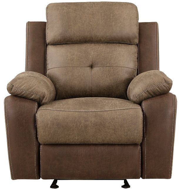 Homelegance® Glendale Brown Manual Glider Recliner-2