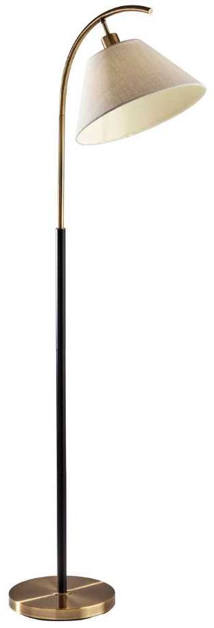 Adesso® Jerome Black Floor Lamp-0