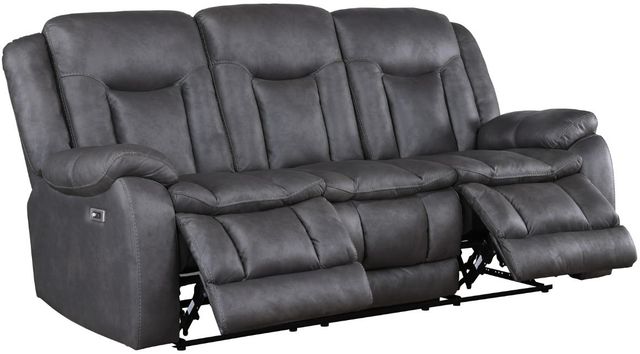 New Classic® Home Furnishings Morello Gray Power Reclining Sofa-3