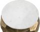 Steve Silver Co. Stomp White End Table with Gold Base-1