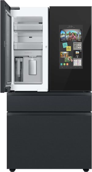 Samsung Bespoke 36 in. 29.0 Cu. Ft. Matte Black Steel French Door Refrigerator with Family Hub™