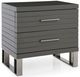 VIG Furniture Modrest Splendor Dark Gray Slatted Nightstand-0