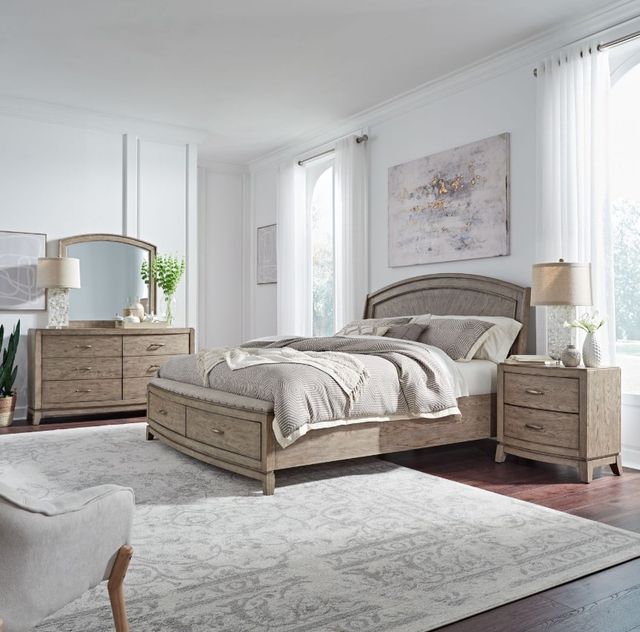 Liberty Furniture Avalon 4-Piece Burnished Beige Queen Bedroom Set  -1