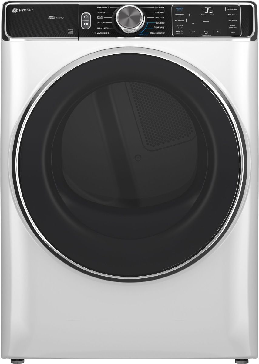 GE Profile™ 7.8 Cu. Ft White Electric Dryer