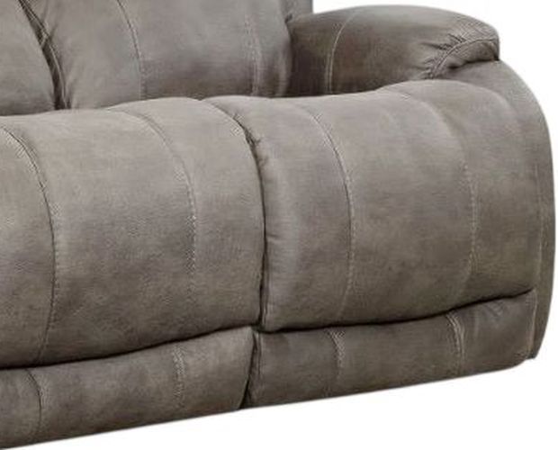 HomeStretch Denali Gray Double Manual Reclining Sofa-3