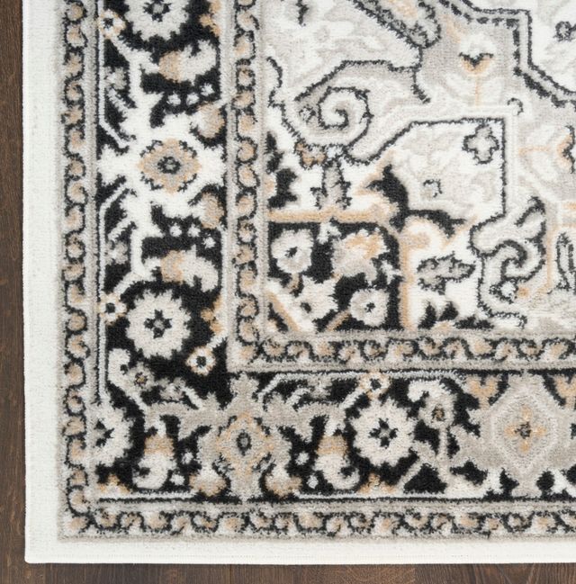 Nourison Home™ Dekor Charcoal/Ivory 5'x7' Area Rug-2
