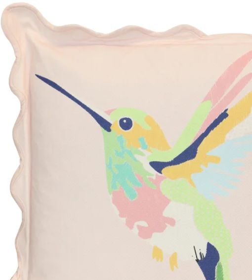 Stylecraft Tamara Day Pink Bird 22" Designer Pillow-1