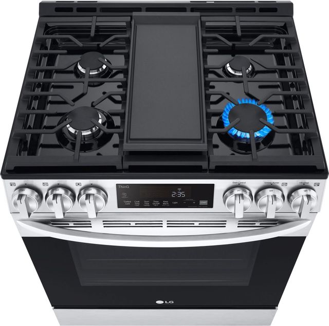 LG 30" PrintProof™ Stainless Steel Slide In Gas Range-3