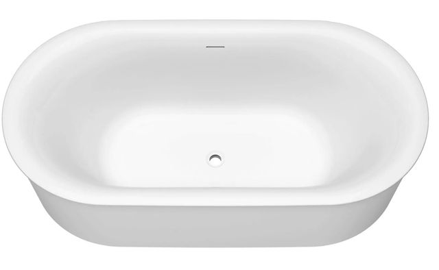 American Standard Studio® S White 68" x 34" Freestanding Bathtub Center Drain With Integrated Overflow-1