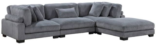 Homelegance® Traverse 4-Piece Gray Modular Sectional with Ottoman-0
