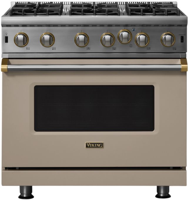 Viking® 5 Series 36" Nantucket Pro Style Gas Range-0
