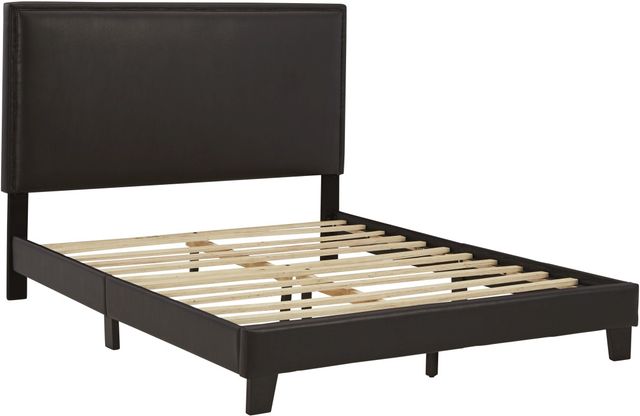 Signature Design by Ashley® Mesling Dark Brown King Upholstered Bed-0