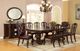 Furniture of America® Bellagio 9-Piece Brown Cherry Leather Dining Table Set-0