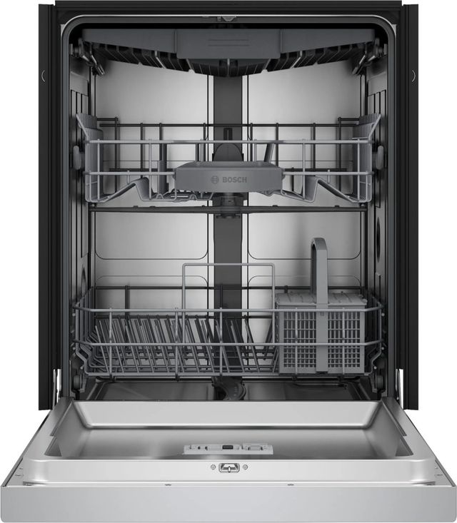 Bosch® 300 Series 24" Anti-Fingerprint Stainless Steel Front Control Built-In Dishwasher -1