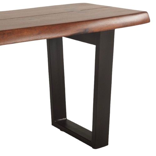Home Trends & Design Loft Walnut Bench-3