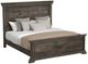 Elements International Park Ridge Charcoal King Panel Bed-0