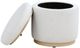 Coaster® Remuda Ivory Upholstered Storage Ottoman-1