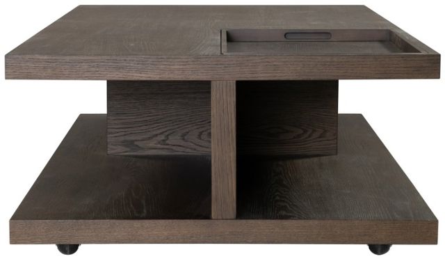 Flexsteel® Athens Brown Coffee Table with Casters-2