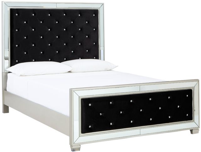Signature Design by Ashley® Lindenfield Silver Queen Upholstered Bed-1