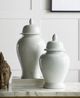 A & B Home White Seaford Ginger Jar-3