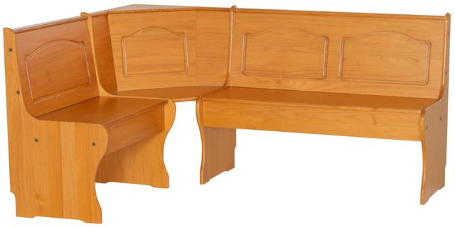 Linon Chelsea Natural Honey Nook Corner Bench-0